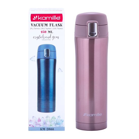 Термокружка 450 мл. из нержавеющей стали Kamille KM-2088