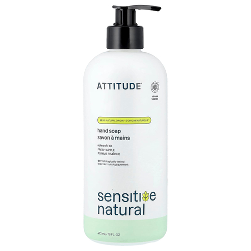 ATTITUDE, Sensitive Natural, мыло для рук, свежее яблоко, 473 мл (16 жидк. унций)