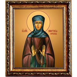 Анастасия Сербская преподобная. Икона на холсте.