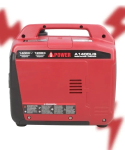 Генератор бензиновый инверторный A-iPower A1400LiS (1.4 кВт) бензо, ручной, мини, электрический