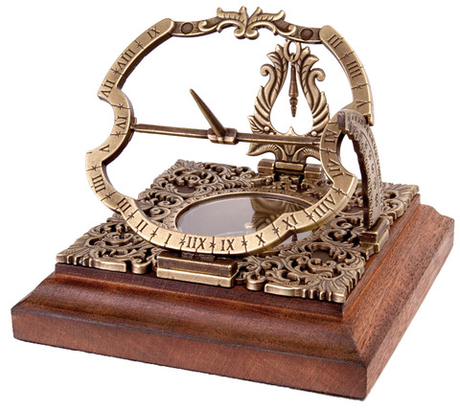 Солнечные часы Hemisferium Equatorial Augsburg Sundial 10х10 Н 10см, бронза