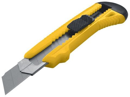 10227 Нож технический 18мм с металлической направляющей