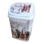 Ведро для мусора "Камелия", №3 18 л КАФЕ белый РП-1013