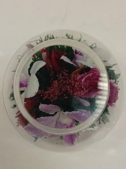 натуральные цветы в стекле, вакуум