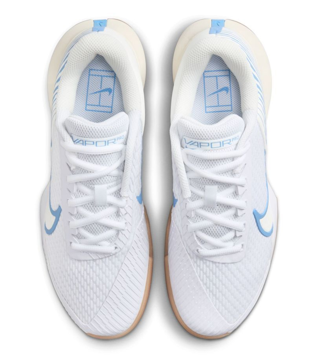 Женские Кроссовки теннисные Nike Zoom Vapor Pro 2 - white/light blue/sail/gum light brown