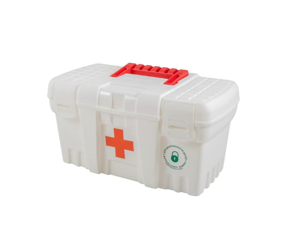 КОНТЕЙНЕР-АПТЕЧКА KEEPLEX FAMILY DOCTOR С ЗАЩЕЛКОЙ СРЕДНИЙ 26,5Х15,5Х14СМ БЕЛЫЙ