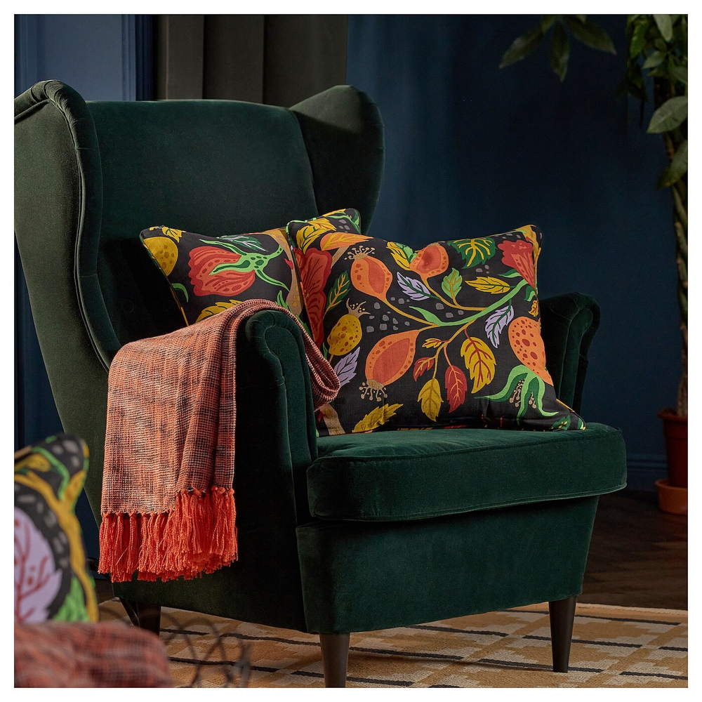 Покрывало IKEA HOSTAGILLE (ХЕСТАГИЛЛЕ), Оранжевый, 120х180 см