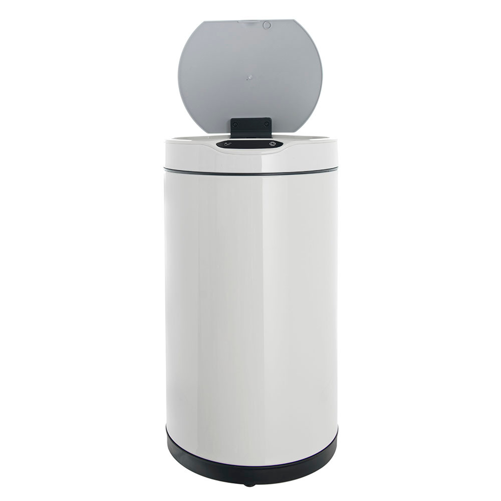 Ведро для мусора сенсорное, круглое, внутр ведро, Foodatlas JAH-9312, 12 л (белый)