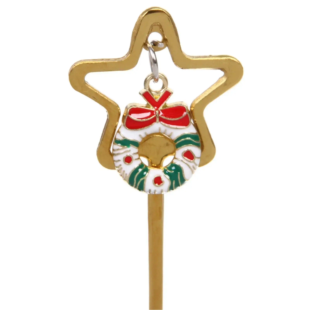 Набор чайных ложек 4шт «Новогодние звезды» в подарочной коробке, цвет золото