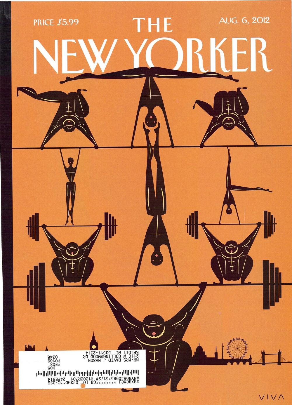 Журнал The New Yorker 06-08-2012, обложка