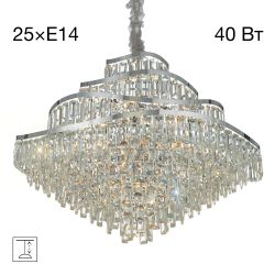 Citilux NAIAD CL315191 Люстра хрустальная подвесная Хром