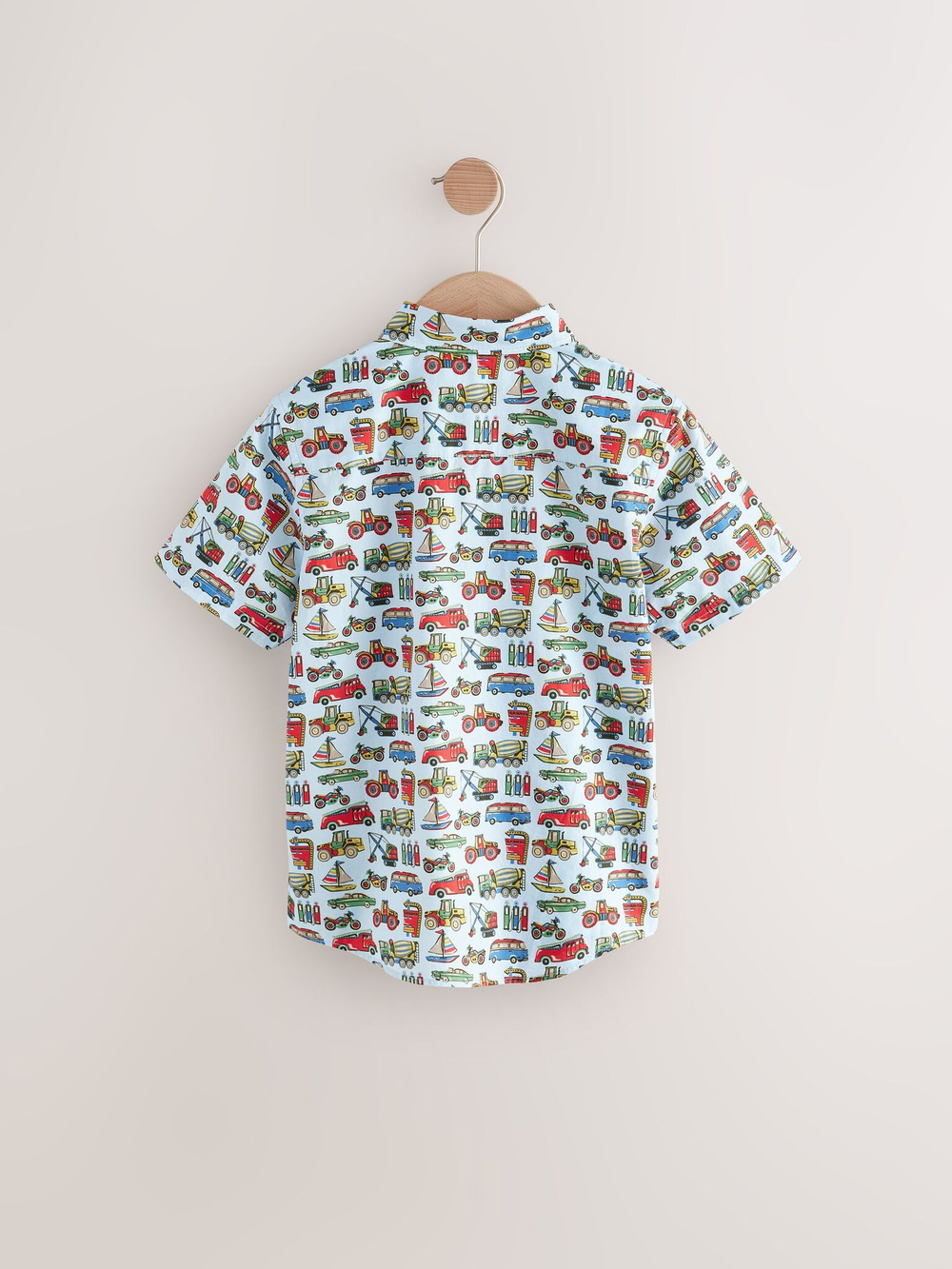 Рубашка с коротким рукавом для мальчика Next E95-434, Голубой