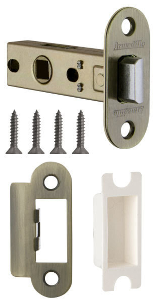 [ТОВАРА НЕТ В НАЛИЧИИ] Защелка врезная Армадилло LH 220-45-25 BOX AB, цвет бронза (гарантия - 5 лет)