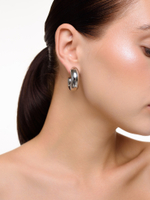 Пусеты "Bagel Ball" Silver