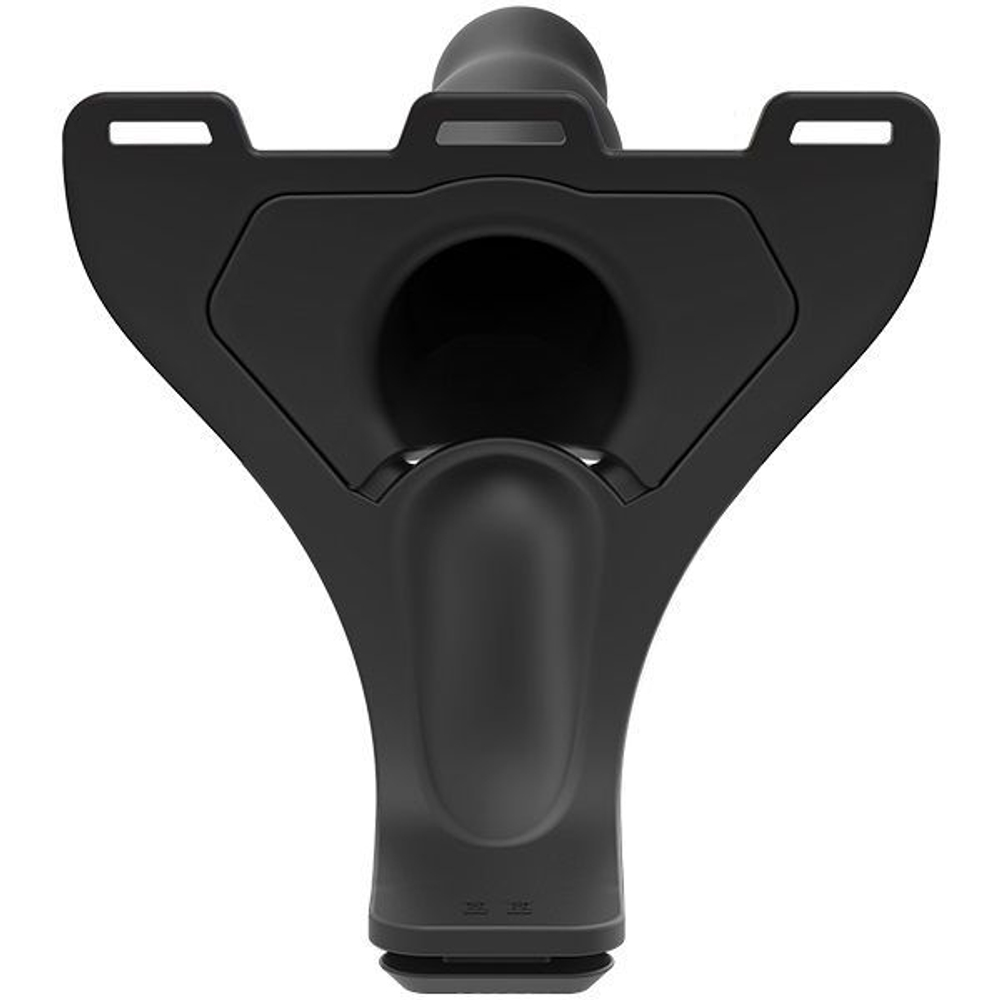 Черный полый вибрострапон Body Extensions BE Aroused - 17,78 см. (Цвет: черный)