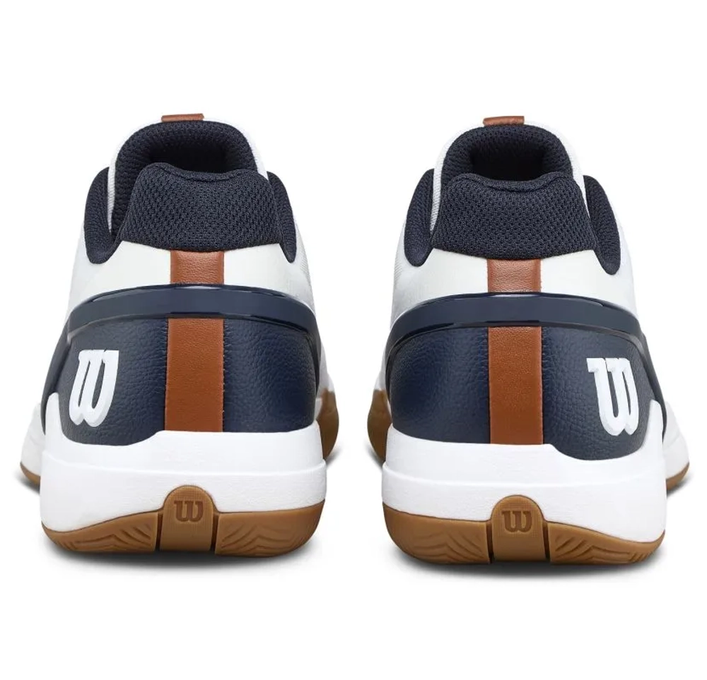 Мужские кроссовки теннисные Wilson Rush Pro 5 - white/navy blazer/gum1a
