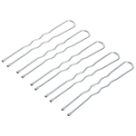 Шпильки для волос 50шт «Классика», цвет серебро 4,5см