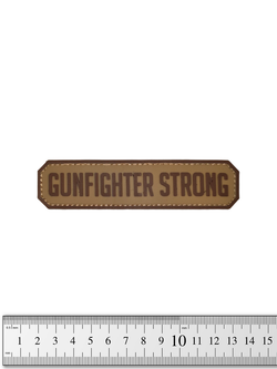 Шеврон Gunfighter Strong лента PVC. Койот
