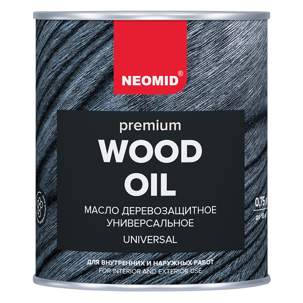 Масло деревозащитное Premium с натуральным воском NEOMID