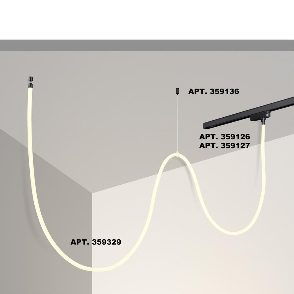 359329 KONST NT24 066 черный Светильник светодиодный IP20 LED 4000K 25W 170-265V 2420Лм RAMO