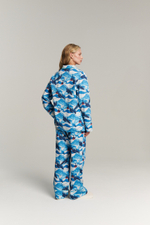 Рубашка с кантом из сатина - горы