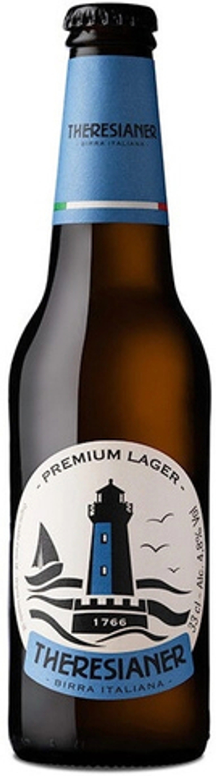 Пиво Терезианер Премиум Лагер / Theresianer Premium Lager 0.33 - стекло