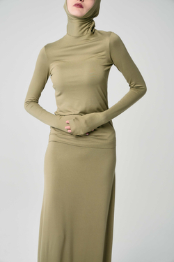 Лонгслив «Силуэт» хаки