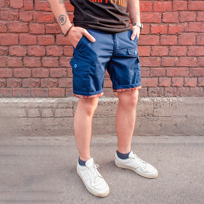 шорты карго Варгградъ Темно-синие рипстоп