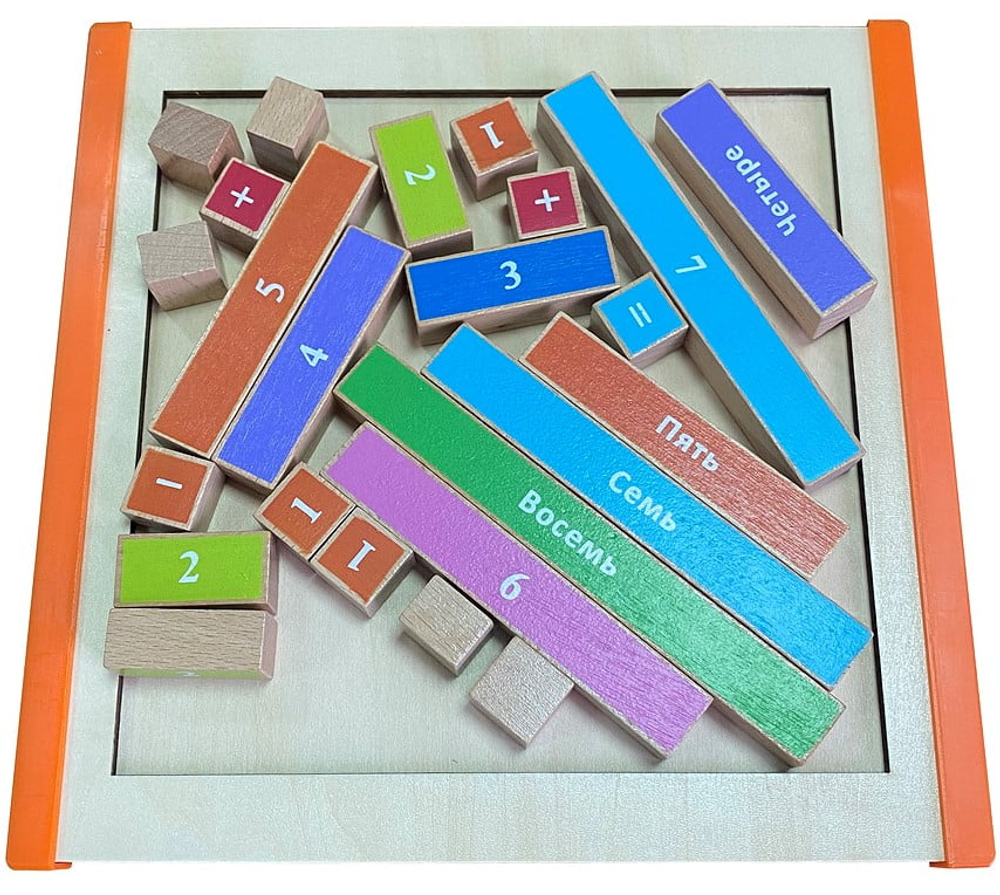 Математика-счет-цифры 32 детали, монтессори