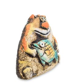 КоКо Шамель KK-100 Фигурка «Кот с рыбой» шамот