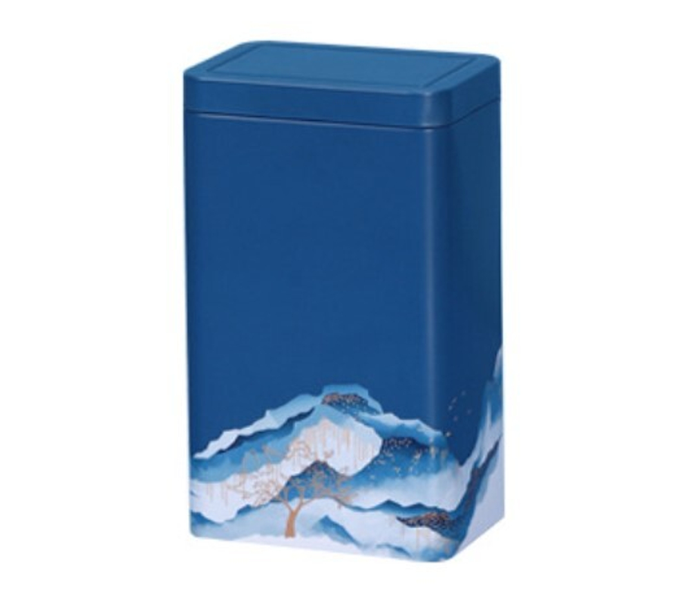 269121.4 Банка ЗИМА размер=18,8х10х7,5см, жесть синий