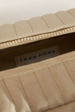 ZARA HOME СТЕГАНАЯ ЛЬНЯНАЯ КОСМЕТИЧКА, ЖЖЕНЫЙ