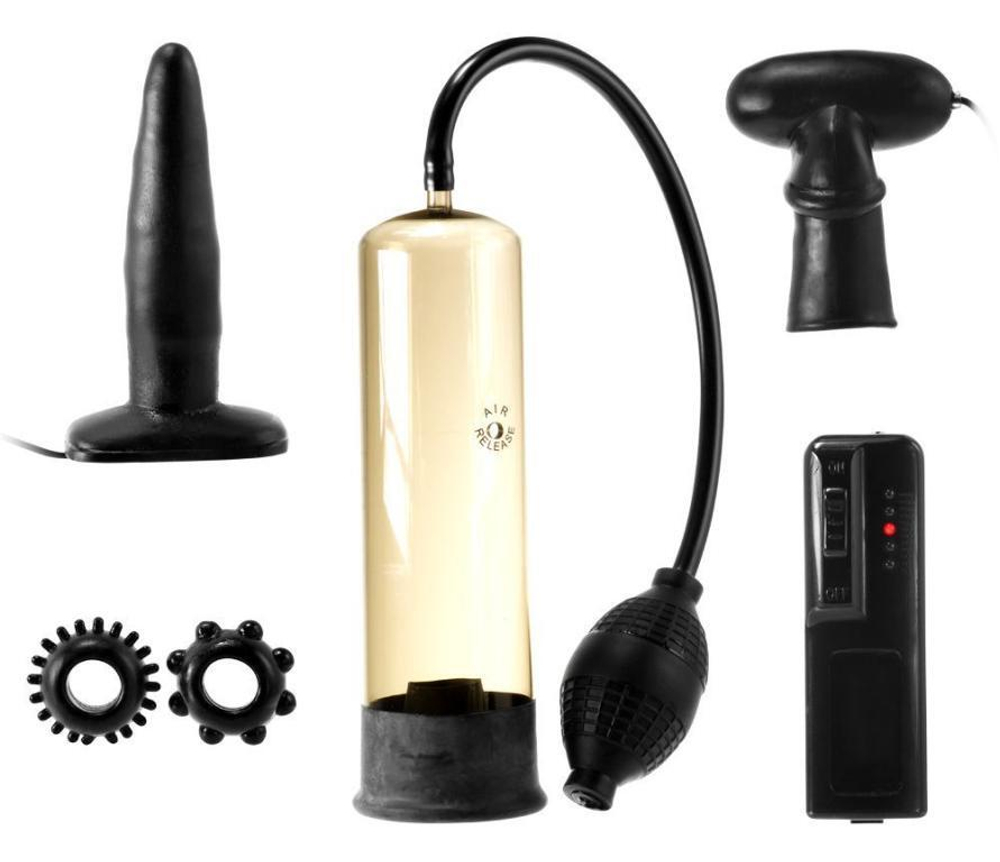 Набор мужских игрушек Male Collection Couples Kit (Цвет: черный)