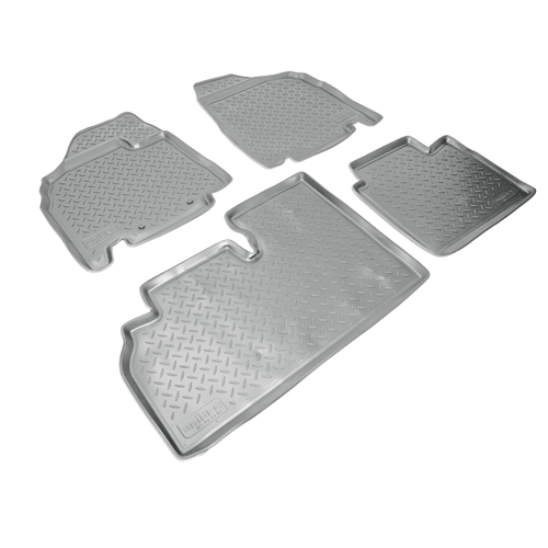 Ковры в салон Norplast/Unidec для Kia Carnival в кузове MB (2006-)Полиуретан,Серый, арт.NPL-Po-43-03-G