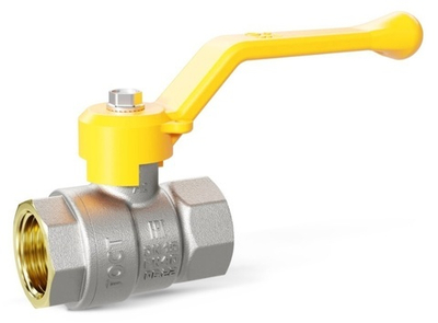 Кран шаровой для газа LD Pride Ду 32 (1 1/4") вн-вн, ручка