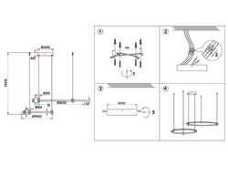 Ambrella Подвесной светодиодный светильник LineTech FL5521