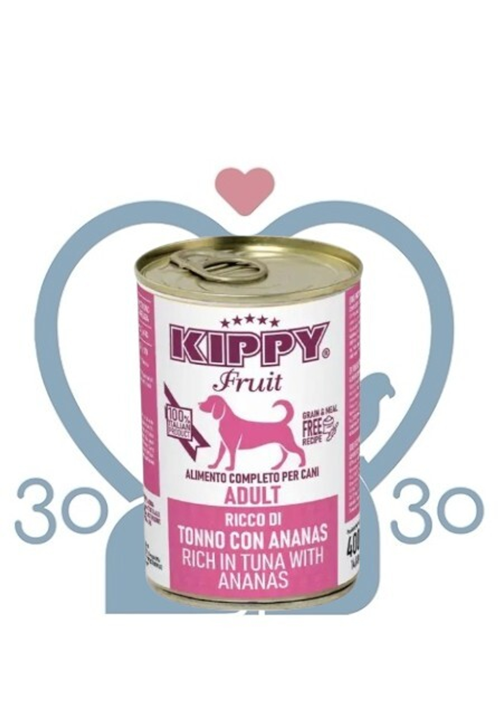 Kонсервы Беззерновые(grain&meal free) Kippy Dog д/с всех пород с тунцом и ананасом(паштет),400 гр