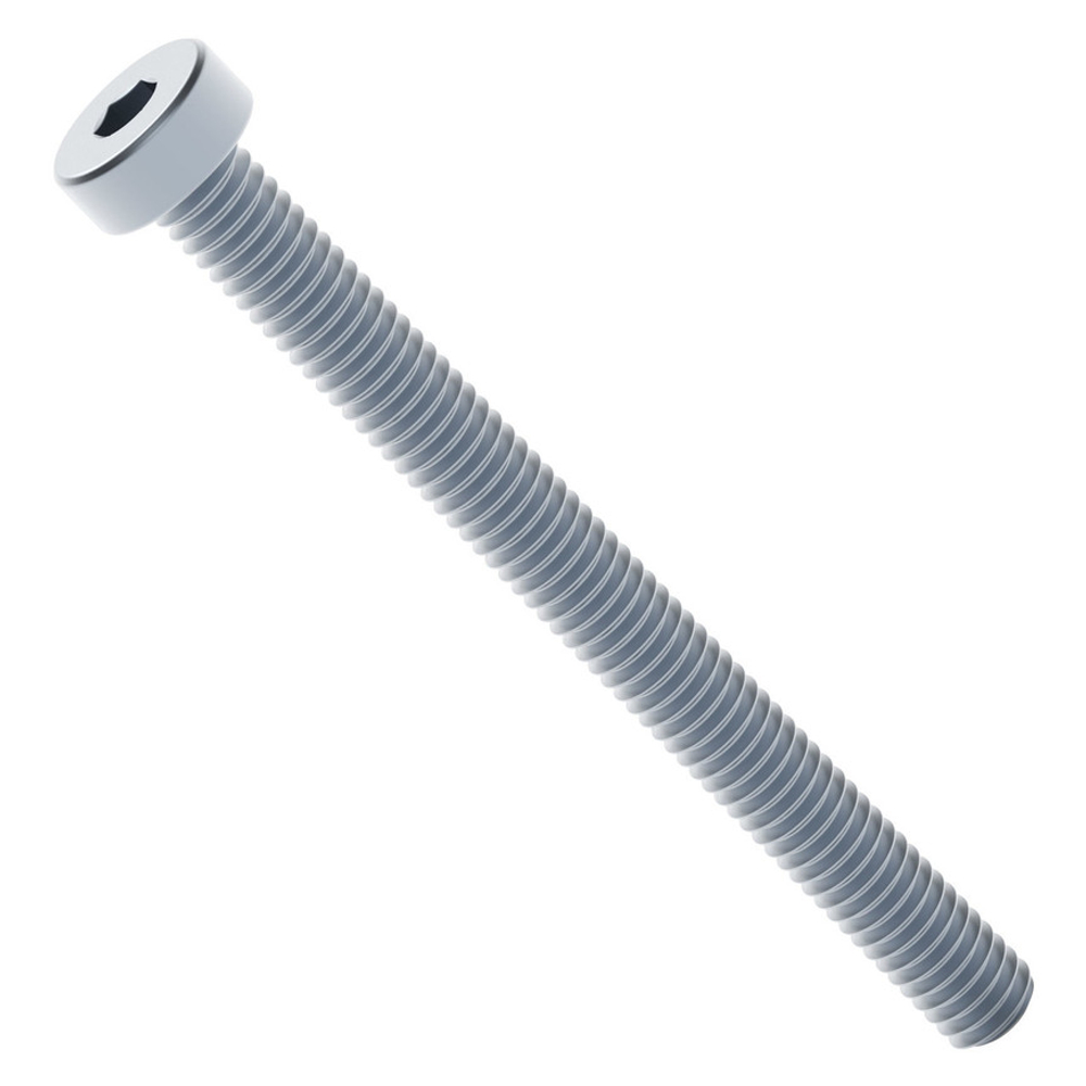 2804 Series Zinc-Plated Steel Low Profile Socket Head Screw (M4 x 0.7mm, 45mm Length) - 25 Pack
