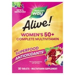 Nature's Way, Alive!®, комплекс мультивитаминов для женщин старше 50 лет, 50 таблеток
