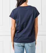 футболка Tommy Hilfiger - темно-синий(UW0UW01618)