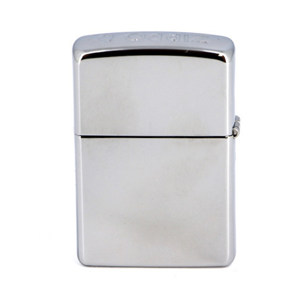 Зажигалка Zippo с покрытием High Polish Chrome, латунь/сталь, серебристая, глянцевая, 36x12x5