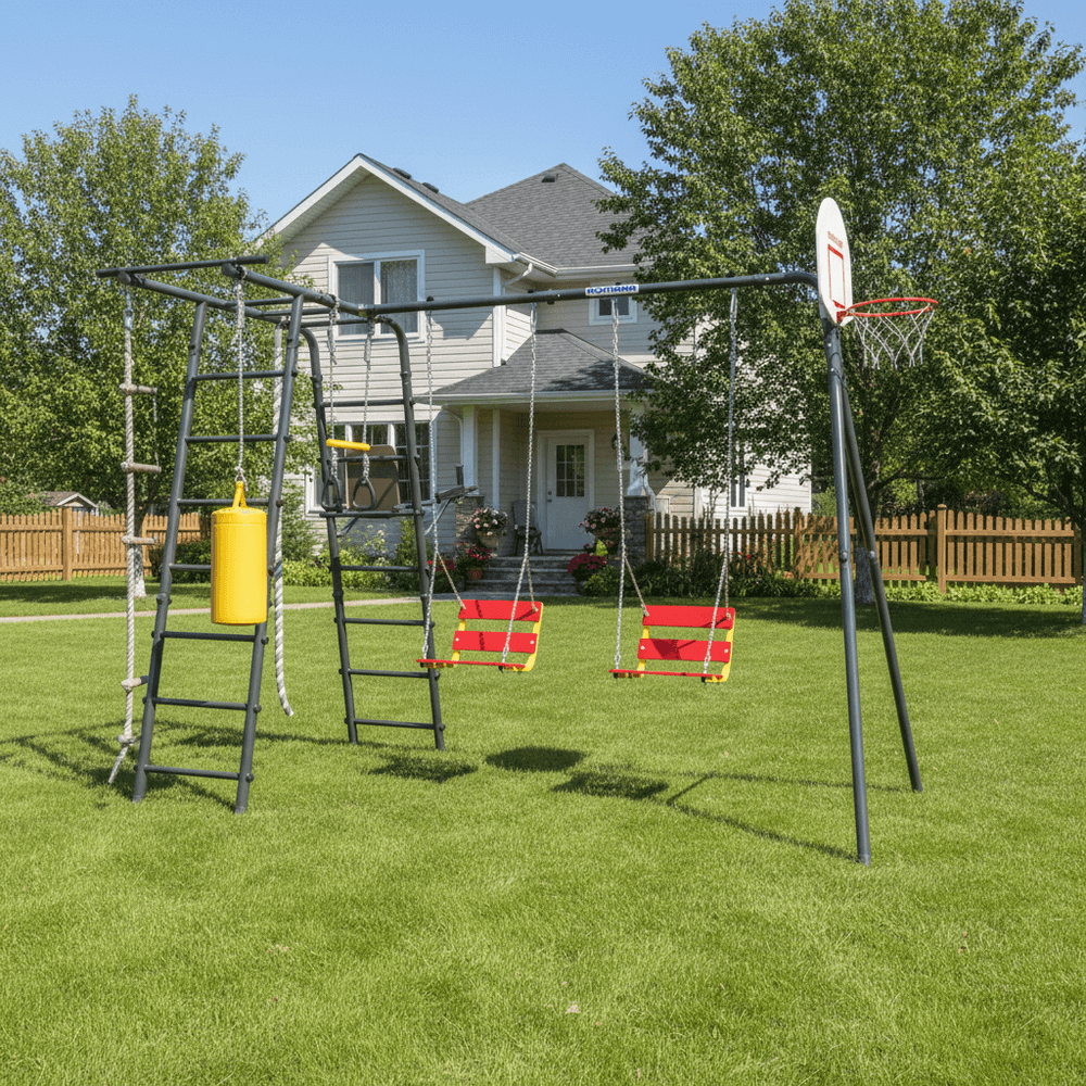 ROMANA Спорт Плюс 2 (антрацит) (с качелями гнездо)