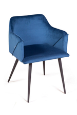 Стул MONE, бархат синий 29