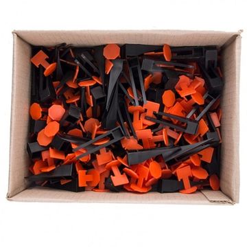 Система выравнивания плитки СВП - комплект: зажим + клин 250/250 шт.  Сибртех 88075