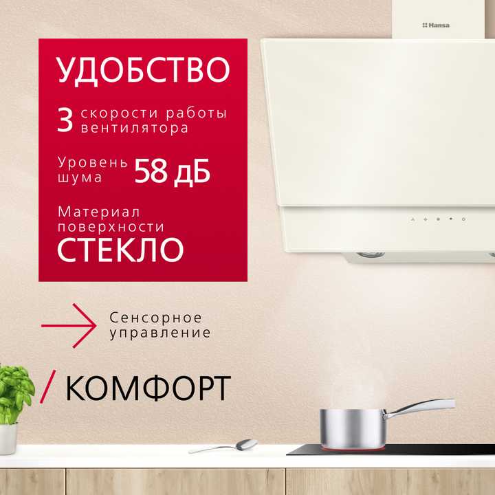 Наклонная вытяжка Hansa OKP6512SIWH