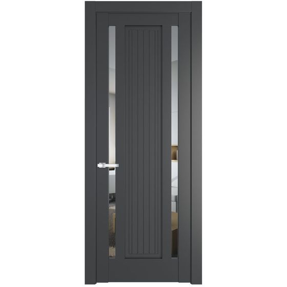Фото межкомнатной двери эмаль Profil Doors 3.5.1PM графит стекло прозрачное