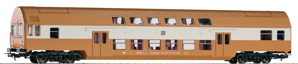Двухэтажный пассажирский вагон управления DBmqee DR IV коричневый