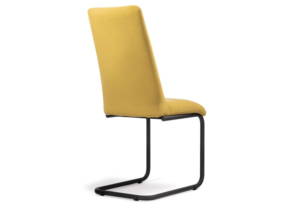 Стул на металлокаркасе Лулла горчичный / черный