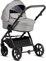 Детская коляска Tutis Leo 3 Plus 4 в 1 с автокреслом Elo Lux EduSky Black и базой 1582068 Warm Grey