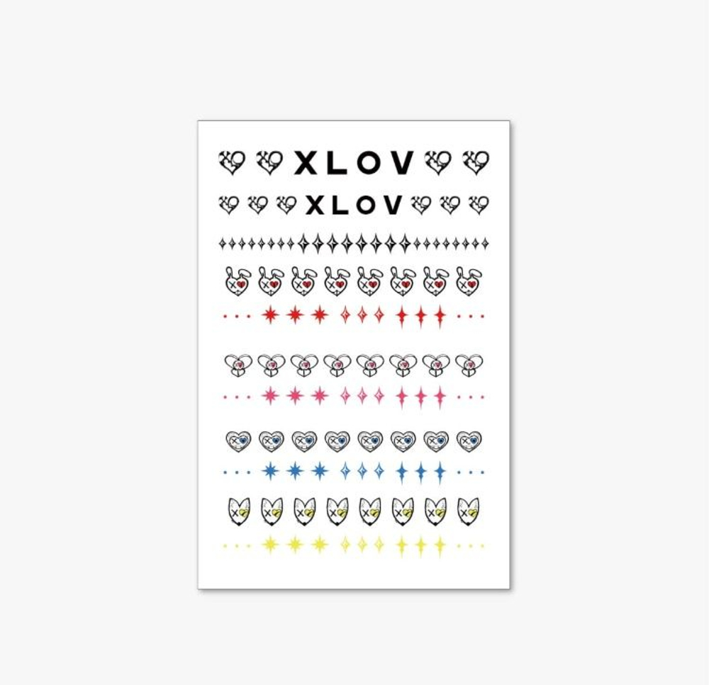 (ПРЕДЗАКАЗ) товары XLOV - Serving-X ASIA TOUR IN SEOUL OFFICIAL MD NAIL STICKERS